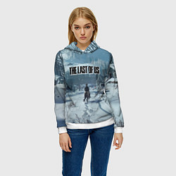 Толстовка-худи женская Элли в деревне, цвет: 3D-белый — фото 2