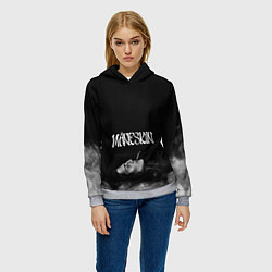 Толстовка-худи женская Дамиано Давид Монэскин Z, цвет: 3D-меланж — фото 2