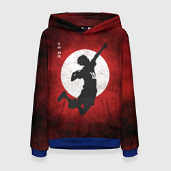 Толстовка-худи женская Шоё Хината прыжок Haikyu!!, цвет: 3D-синий