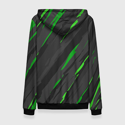 Женская толстовка KAWASAKI КАВАСАКИ SPORT / 3D-Черный – фото 2