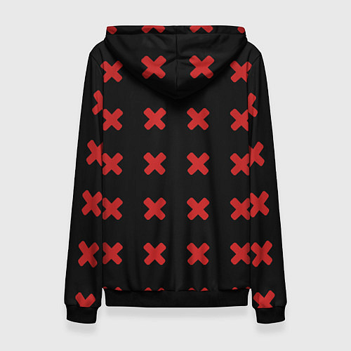 Женская толстовка Ева 00 Аянами Рей в X Ray / 3D-Черный – фото 2