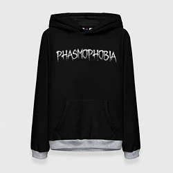 Толстовка-худи женская Phasmophobia logo, цвет: 3D-меланж