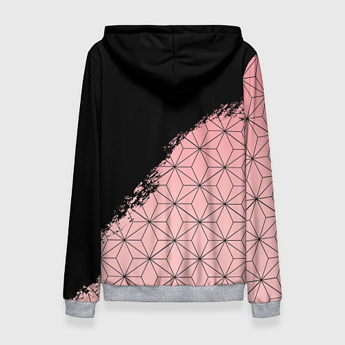 Женская толстовка КОСТЮМ НЕЗУКО КЛИНОК РАССЕКАЮЩИЙ ДЕМОНОВ / 3D-Меланж – фото 2