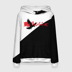 Толстовка-худи женская Tokyo Revengers Токийские Мстители Logo Z, цвет: 3D-белый