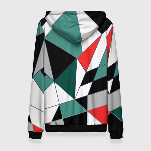 Женская толстовка Абстрактный геометрический / 3D-Черный – фото 2