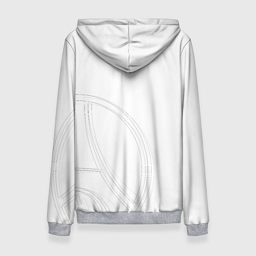 Женская толстовка PSG Core Big Logo White New 202223 / 3D-Меланж – фото 2