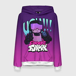 Толстовка-худи женская Сержант Джон Капитан, цвет: 3D-белый