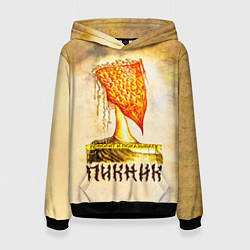 Толстовка-худи женская ГОВОРИТ и ПОКАЗЫВАЕТ - ПИКНИК, цвет: 3D-черный