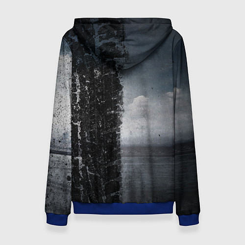 Женская толстовка Дальнобой Red Truck / 3D-Синий – фото 2