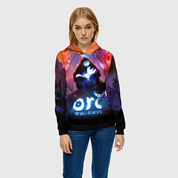 Толстовка-худи женская Ori and the Will of the Wisps, цвет: 3D-черный — фото 2
