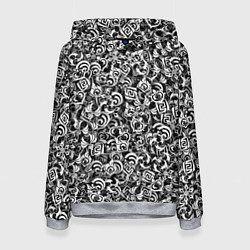 Толстовка-худи женская Genshin impact elements, цвет: 3D-меланж