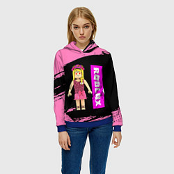 Толстовка-худи женская BARBIE ROBLOX РОБЛОКС Z, цвет: 3D-синий — фото 2