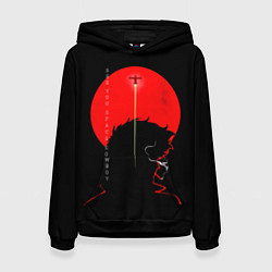 Толстовка-худи женская Ковбой Бибоп, цвет: 3D-черный