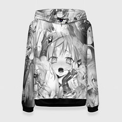 Толстовка-худи женская Full Dive RPG Manga, цвет: 3D-черный