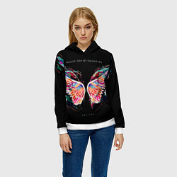 Толстовка-худи женская Gravity - Bullet For My Valentine, цвет: 3D-белый — фото 2