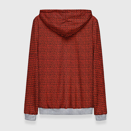 Женская толстовка Красная вязь / 3D-Меланж – фото 2