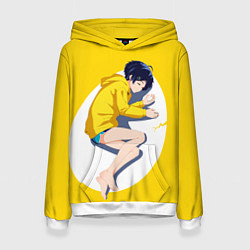 Толстовка-худи женская Yellow egg Oto Ai, цвет: 3D-белый