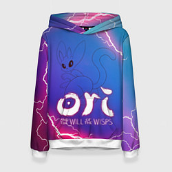 Толстовка-худи женская Ori 18, цвет: 3D-белый
