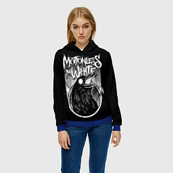 Толстовка-худи женская Motionless in White, цвет: 3D-синий — фото 2