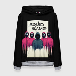 Толстовка-худи женская Squid Game: Отряд стражей, цвет: 3D-меланж