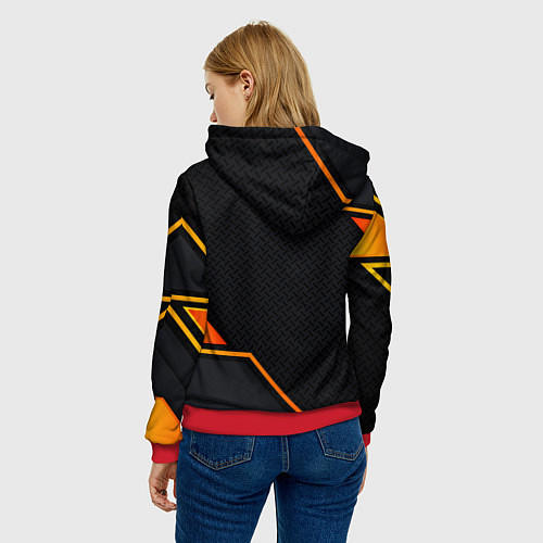 Женская толстовка Skoda Gold Шкода / 3D-Красный – фото 4