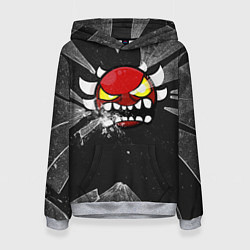 Толстовка-худи женская Geometry Dash: Fragments, цвет: 3D-меланж