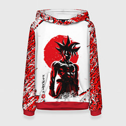 Толстовка-худи женская Dragon ball, цвет: 3D-красный