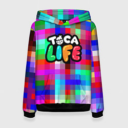 Толстовка-худи женская Toca Life: Pixels, цвет: 3D-черный