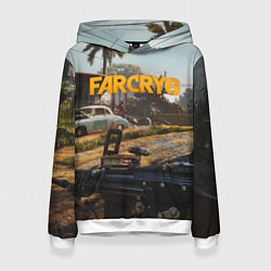 Толстовка-худи женская Far Cry 6 game art, цвет: 3D-белый