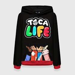 Толстовка-худи женская Toca Life: Friends, цвет: 3D-красный