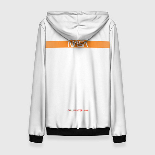 Женская толстовка NASA БЕЛАЯ ФОРМА / 3D-Черный – фото 2
