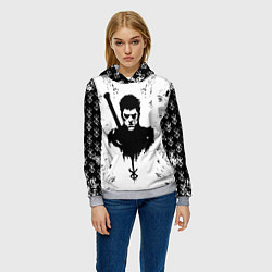 Толстовка-худи женская Берсерк Berserk, цвет: 3D-меланж — фото 2