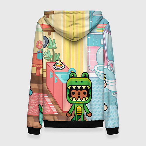 Женская толстовка Toca Life: Crocodile / 3D-Черный – фото 2