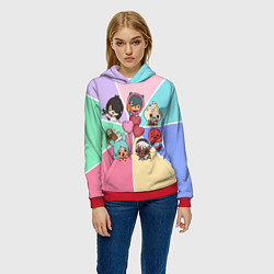 Толстовка-худи женская TOCA BOCA WORLD HEROES ТОКА БОКА, цвет: 3D-красный — фото 2