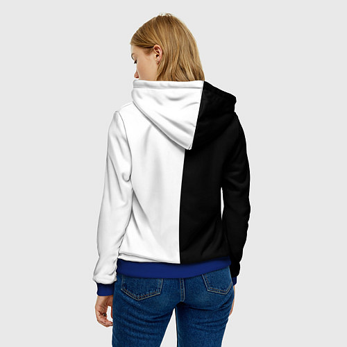 Женская толстовка Pit Bull боец / 3D-Синий – фото 4