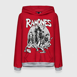 Толстовка-худи женская BW Ramones, цвет: 3D-меланж