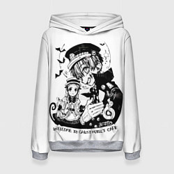 Толстовка-худи женская Туалетный мальчик Ханако Кун и девочка, цвет: 3D-меланж