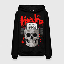 Толстовка-худи женская Дорохедоро - маска Эбису, цвет: 3D-черный