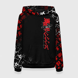 Толстовка-худи женская TOKYO REVENGERS RED STYLE TEAM, цвет: 3D-черный