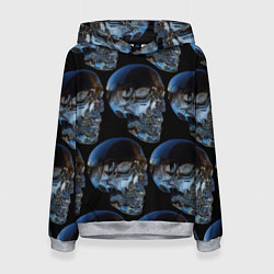 Толстовка-худи женская Vanguard skull pattern 2022, цвет: 3D-меланж