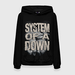 Толстовка-худи женская System of a Down, цвет: 3D-черный