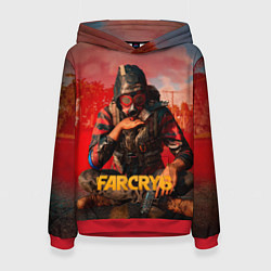 Толстовка-худи женская Far Cry 6 - Повстанец, цвет: 3D-красный