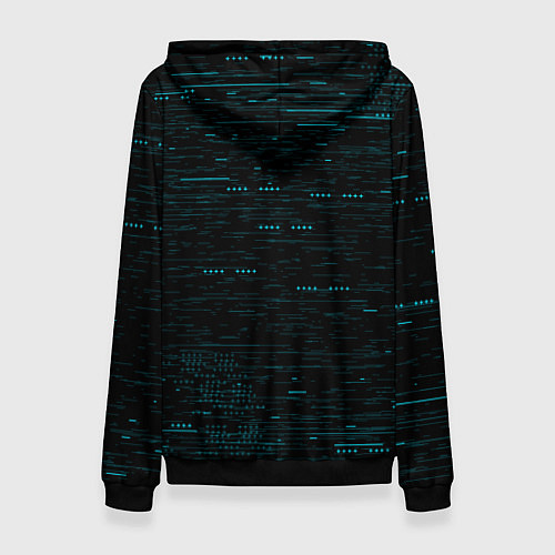 Женская толстовка DEAD SPACE АЙЗЕК КЛАРК НЕОН МЁРТВЫЙ КОСМОС / 3D-Черный – фото 2