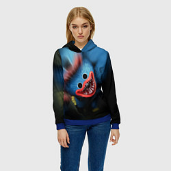 Толстовка-худи женская ХАГИ ВАГИ, Я ТЕБЯ ПОЙМАЛ, цвет: 3D-синий — фото 2