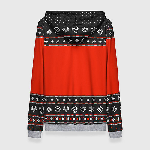 Женская толстовка HU TAO MERRY CHRISTMAS / 3D-Меланж – фото 2