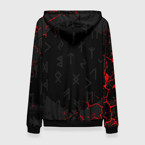 Женская толстовка GOD OF WAR CRATOS LOGO / 3D-Черный – фото 2