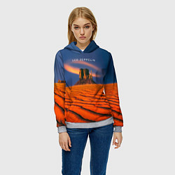 Толстовка-худи женская Led Zeppelin коллекционное, цвет: 3D-меланж — фото 2