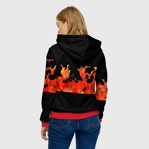 Женская толстовка Load - Metallica / 3D-Красный – фото 4