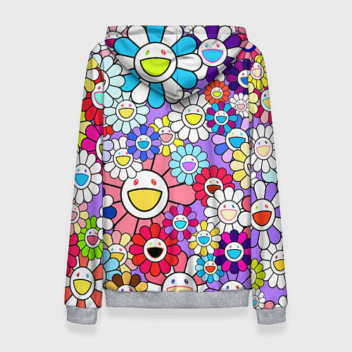 Женская толстовка Цветы Takashi Murakami / 3D-Меланж – фото 2