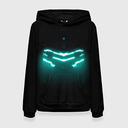 Толстовка-худи женская DEAD SPACE ШЛЕМ АЙЗЕКА, цвет: 3D-черный